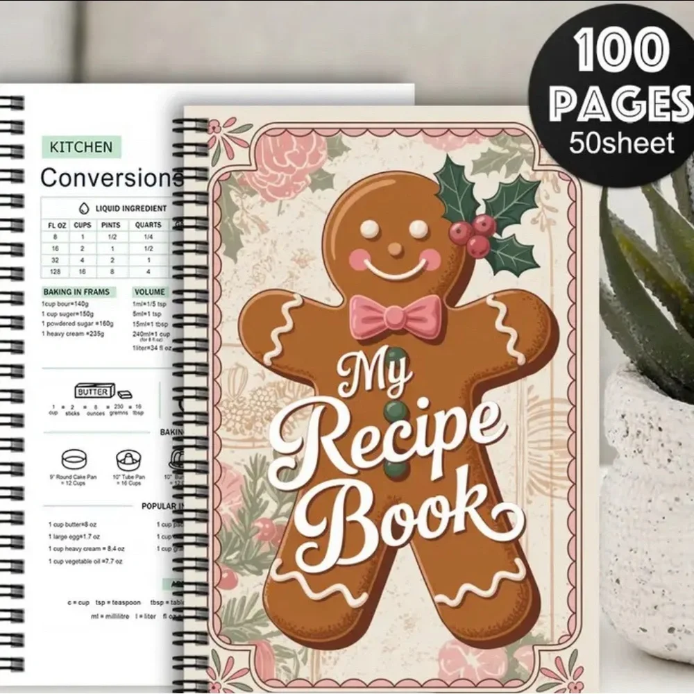 Gingerbread Recipe Book with 100 Pages - Picture 2 of 4